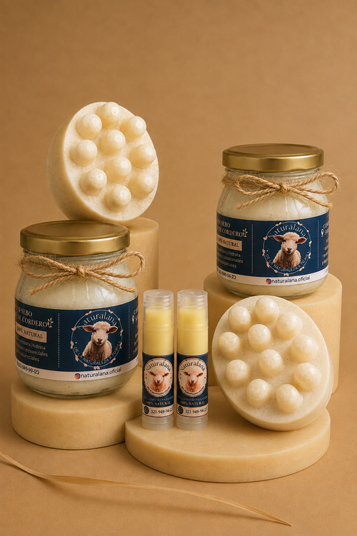 Kit Amigas – 2 Sebos de Cordero, 2 Bálsamos y 2 Jabones Artesanales Naturalana
